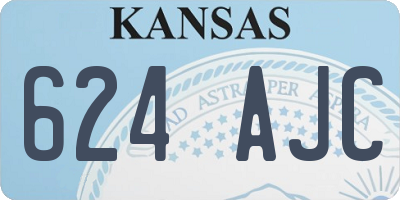 KS license plate 624AJC