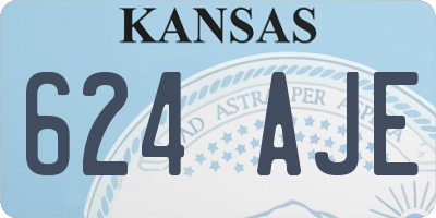 KS license plate 624AJE