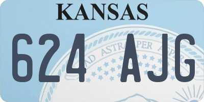 KS license plate 624AJG