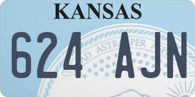 KS license plate 624AJN
