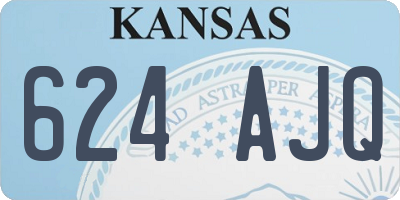 KS license plate 624AJQ