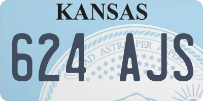 KS license plate 624AJS