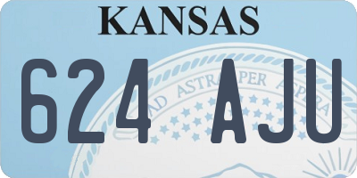 KS license plate 624AJU