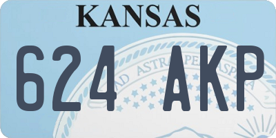 KS license plate 624AKP