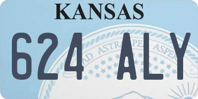 KS license plate 624ALY