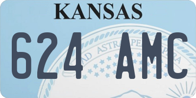KS license plate 624AMC