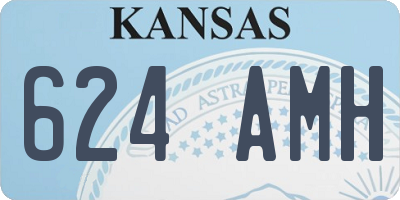 KS license plate 624AMH
