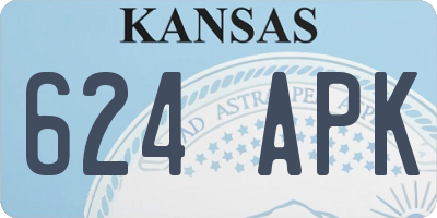 KS license plate 624APK