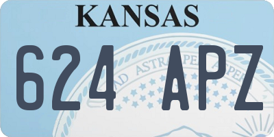 KS license plate 624APZ