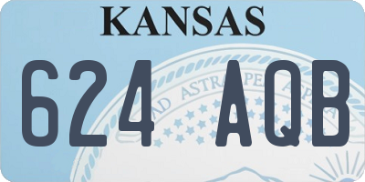 KS license plate 624AQB