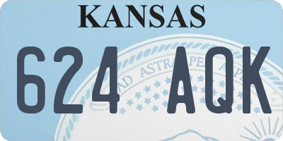 KS license plate 624AQK