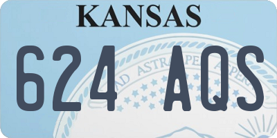 KS license plate 624AQS