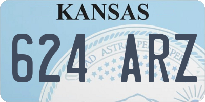 KS license plate 624ARZ