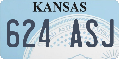 KS license plate 624ASJ