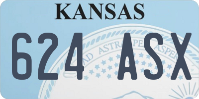 KS license plate 624ASX