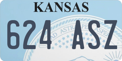 KS license plate 624ASZ