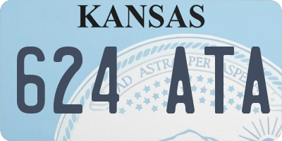 KS license plate 624ATA