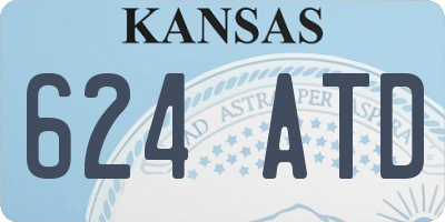 KS license plate 624ATD