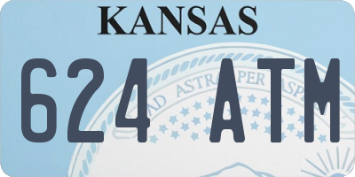KS license plate 624ATM
