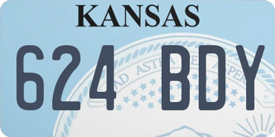 KS license plate 624BDY