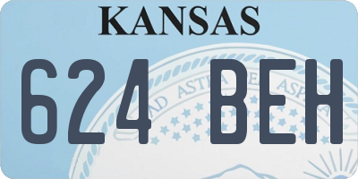 KS license plate 624BEH