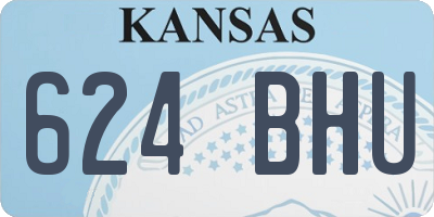 KS license plate 624BHU