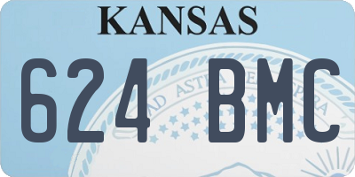 KS license plate 624BMC