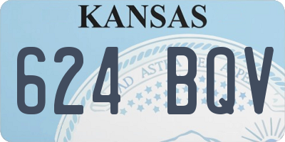 KS license plate 624BQV