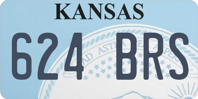 KS license plate 624BRS