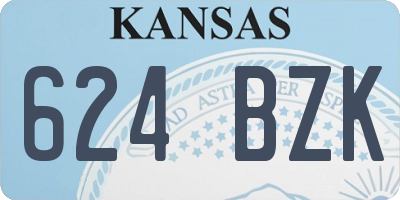 KS license plate 624BZK