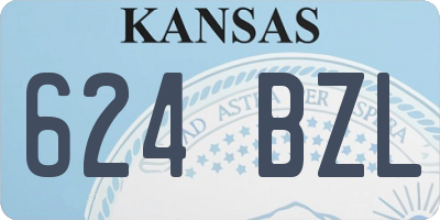 KS license plate 624BZL