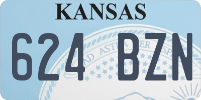 KS license plate 624BZN