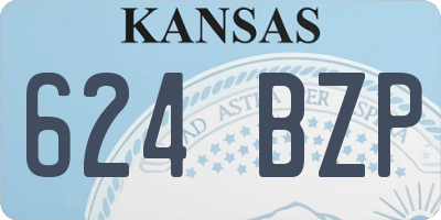 KS license plate 624BZP