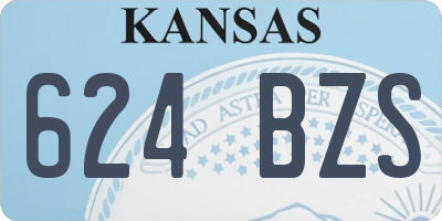 KS license plate 624BZS