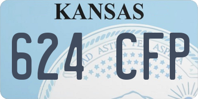 KS license plate 624CFP