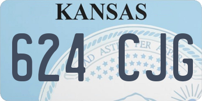 KS license plate 624CJG
