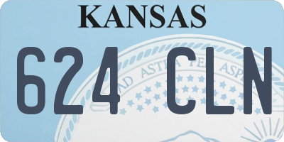 KS license plate 624CLN