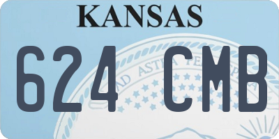 KS license plate 624CMB