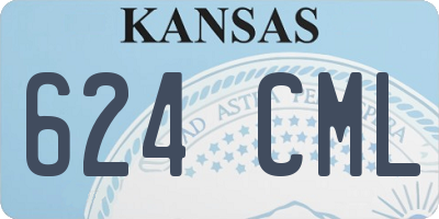 KS license plate 624CML