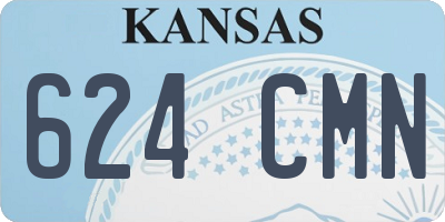 KS license plate 624CMN