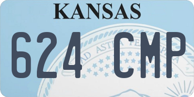 KS license plate 624CMP