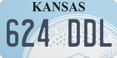 KS license plate 624DDL