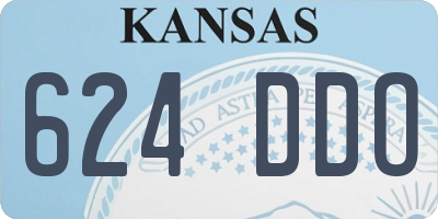 KS license plate 624DDO