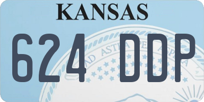 KS license plate 624DDP