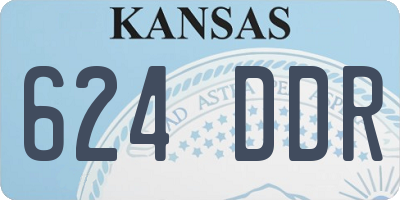 KS license plate 624DDR