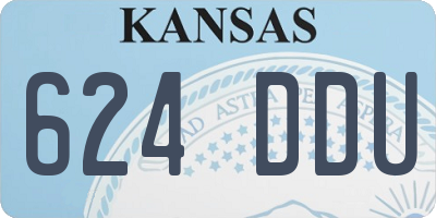 KS license plate 624DDU