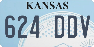 KS license plate 624DDV