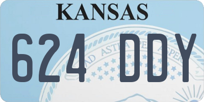 KS license plate 624DDY