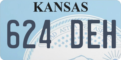 KS license plate 624DEH
