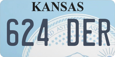 KS license plate 624DER